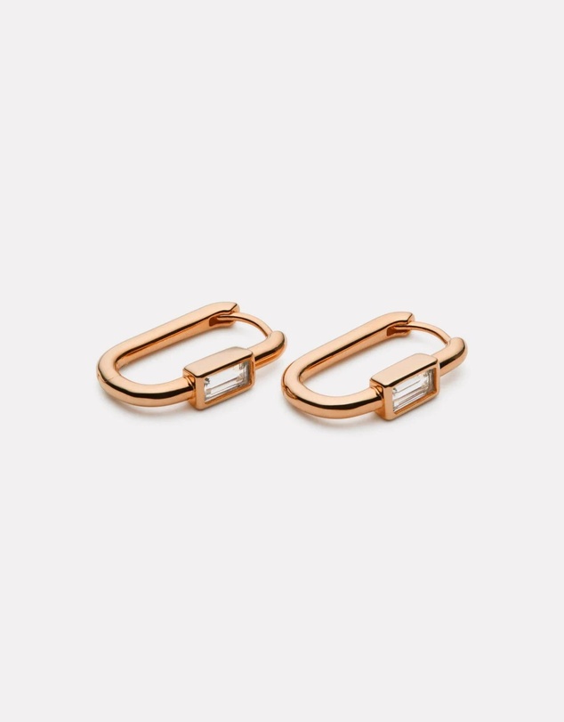 Najo - Skye Rose Gold Cubic Zirconia Earring