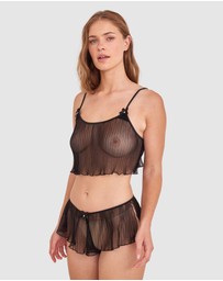 Bras N Things - Night Games Com-Pleat Me Cami - Black