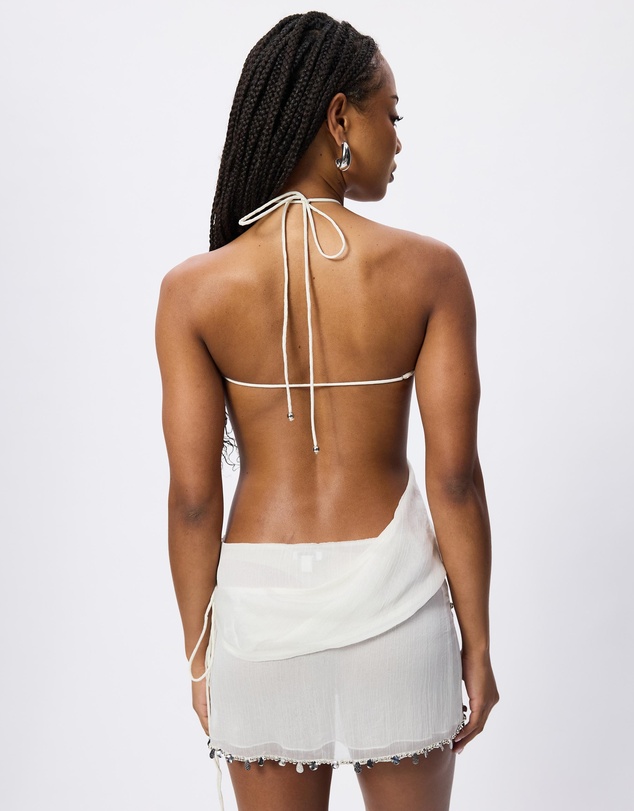 Jaded London - Calyptra Chiffon Wrap Top