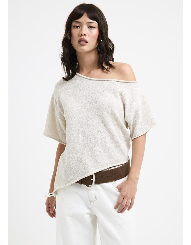 Subtitled - Asymmetric Knit Top
