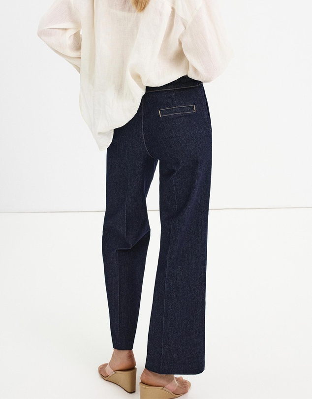 M.N.G - Wide-Leg Jeans with Side Buttons