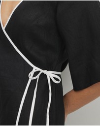AERE - Sloane Mini Wrap Dress