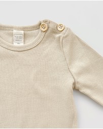 WITH LOVE FOR KIDS - Basics Thick Ribbed Long Sleeve Top - Kids