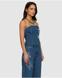 The Wolf Gang - Wynn Denim Bustier