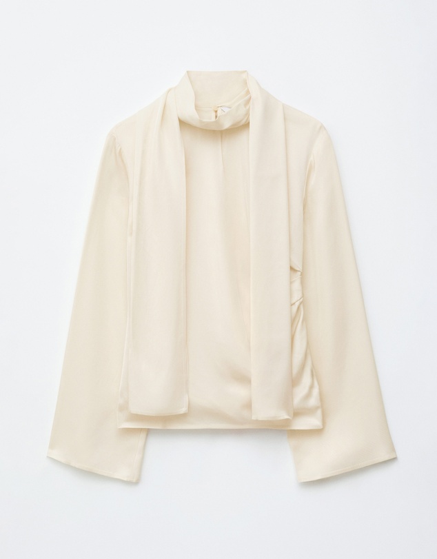 & Other Stories - Scarf-Detail Satin Blouse