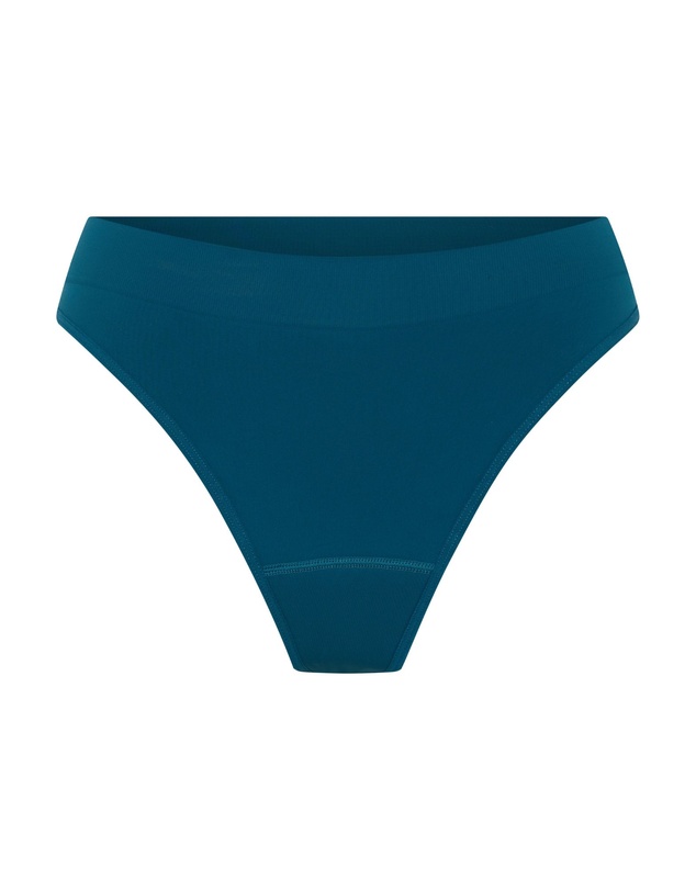 Modibodi - Modicomfort Seamless Hi Waist Period Underwear Thong Light Absorbency
