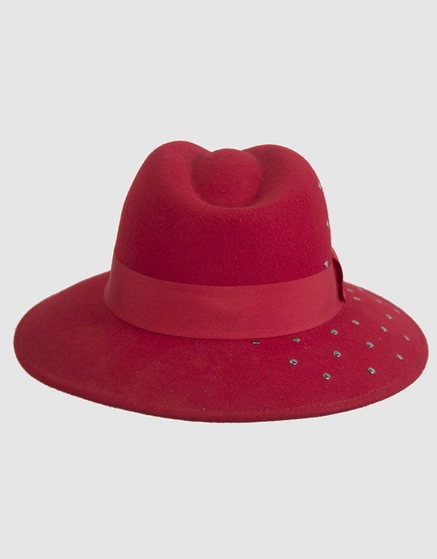 Max Alexander - Winter Felt Red Fedora Hat