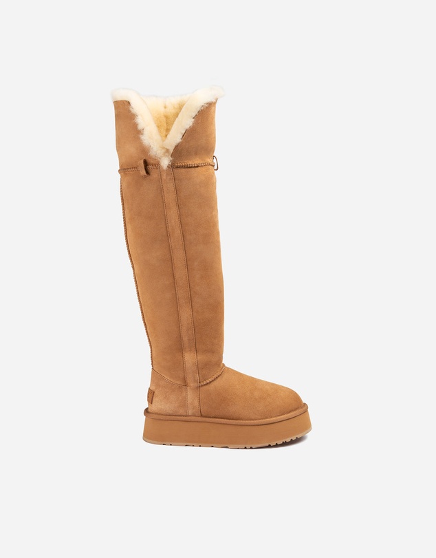Ozwear Connection Uggs - Ugg Classic Platform Buckle Tall Boots (Over The Knee)