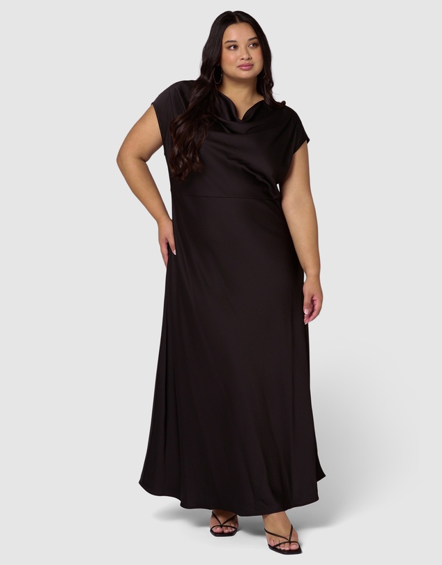 Sunday In The City - Void Satin Maxi Dress