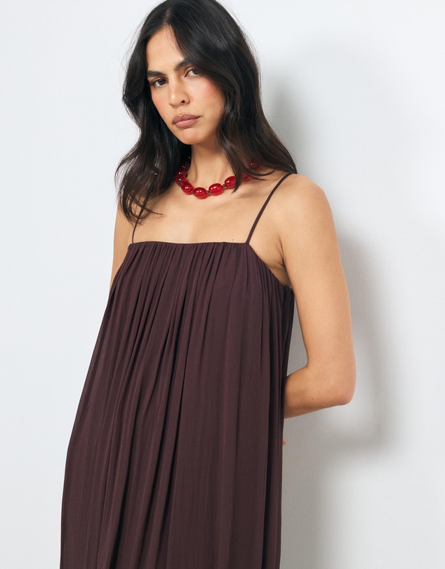 AERE - Nila Gathered Maxi Dress