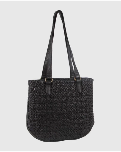 Pierre Cardin - Woven Leather Shoulder Bag