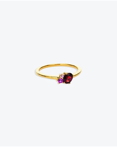 By Charlotte - Gold Kindred January Ring