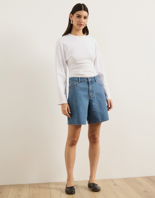 Atmos&Here - Ada Bermuda Denim Shorts