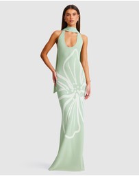 SNDYS - Jemima Halterneck Maxi Dress