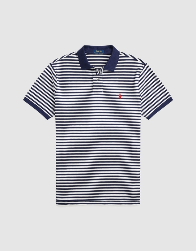 Polo Ralph Lauren - Custom Slim Fit Striped Mesh Polo Shirt
