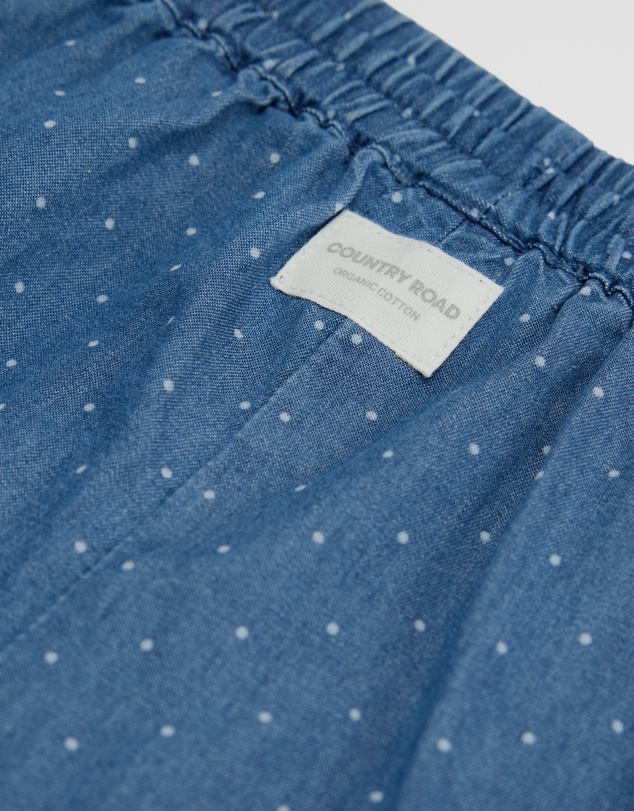 Country Road - Cotton Chambray Wide Legging Pant