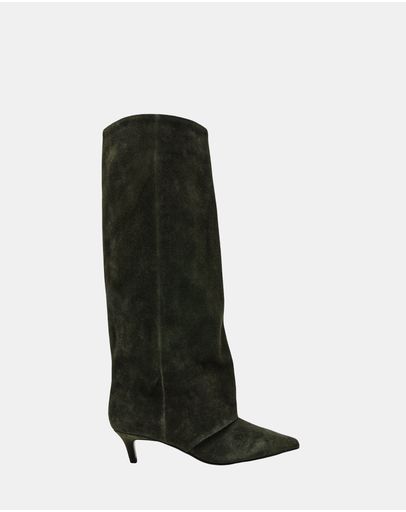 LUCA OLIVE SUEDE