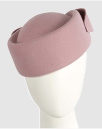 Max Alexander - Felt Dusty Pink Pillbox Hat