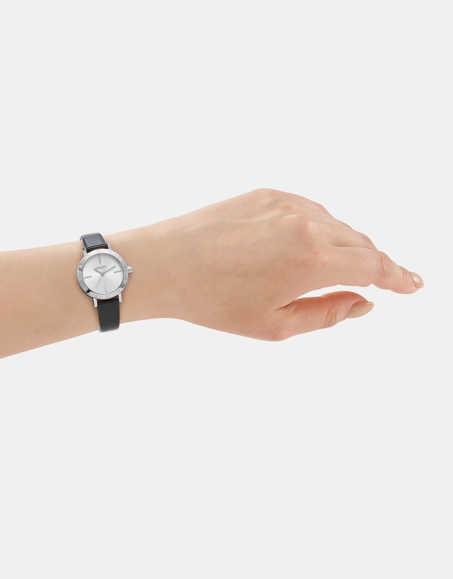 DKNY - Essentials Silver 28mm Silver Dial Womens Watch + Silver Bracelet