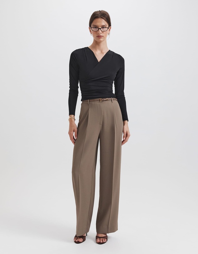 SABA - Serafina Wrap Long Sleeve Top