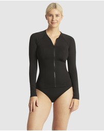 Sea Level Australia - Essentials Long Sleeve Rash Vest - Full Zipper
