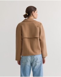 Oxford - Daisy Wool Crop Trench Jacket