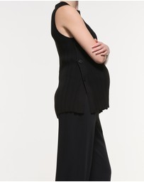 Soon Maternity - Collette Linen Knit Feeding Tank