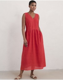 Seasalt - Seasalt Cornwall Red Meadow Saffron Broderie Dress