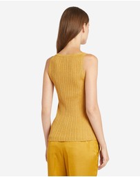 Marella - Lurex Ribbed Knit Singlet