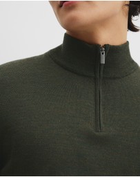 Country Road - Australian Merino Long Sleeve Vam Half Zip Knit