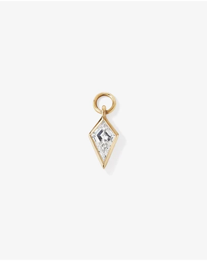 Michael Hill - Kite Cut Earring Charm with 0.33 Carat TW of Laboratory-Grown Diamond in 10kt Yellow Gold