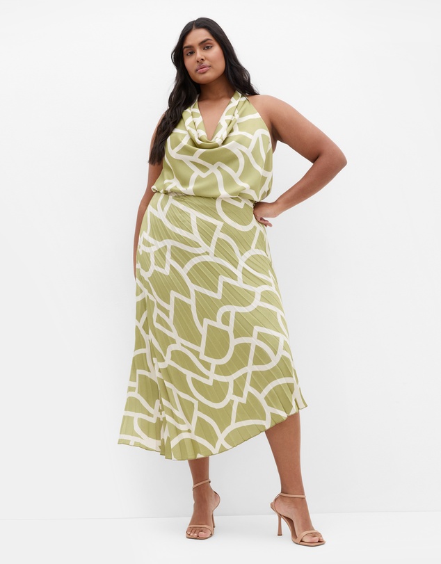 City Chic - Amaya Print Skirt