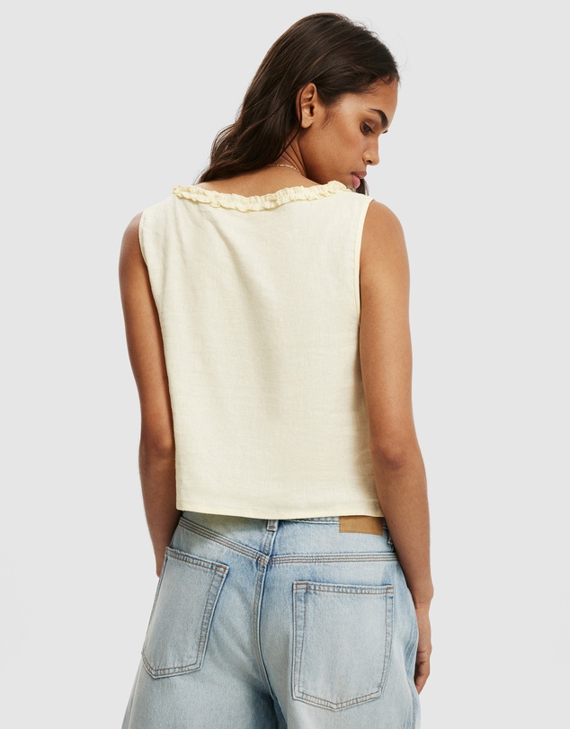 Cotton On - Haven Ruffle Button Through Cami