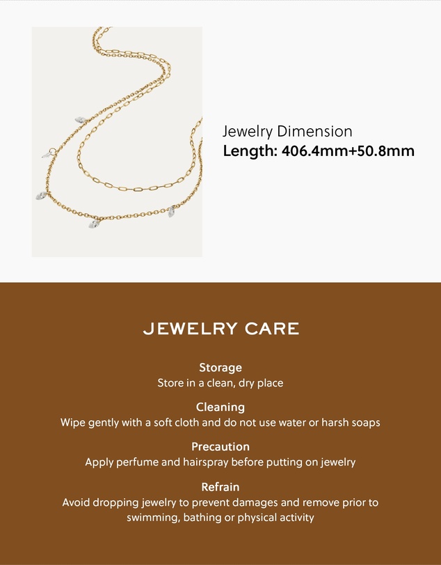Fossil - Ellis Gold tone Necklace