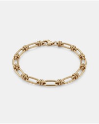 Zoe Olivia - 9K Gold Knotted Link Bracelet