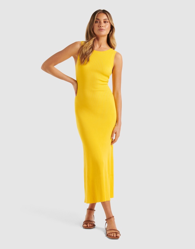 Forever New - Jesse Cross Back Rib Knit Dress