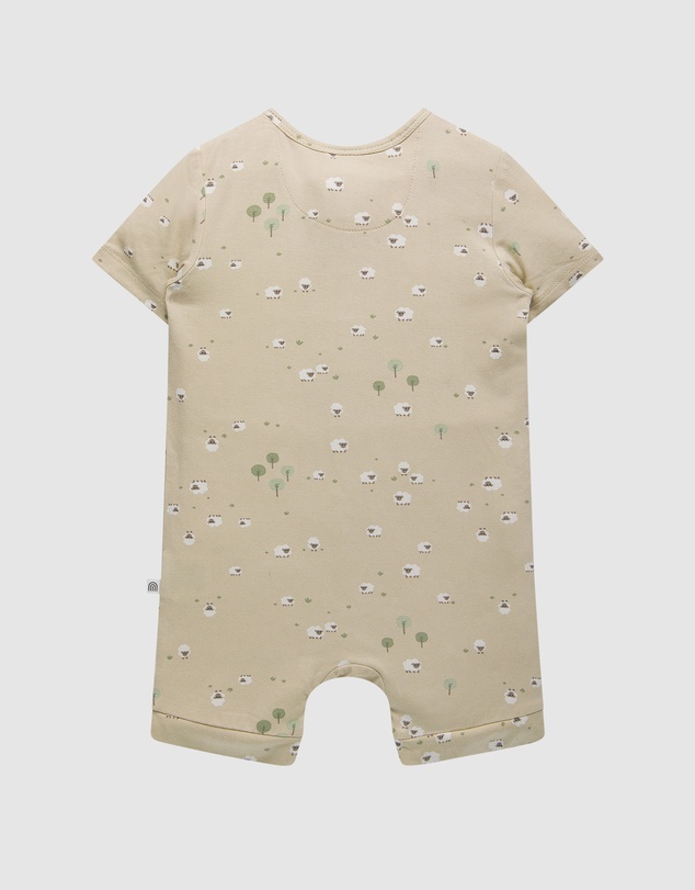 Kynd Baby - Day Or Night Onesie Short Sleeve in Sheep