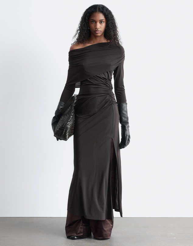 & Other Stories - Draped Midi Dress