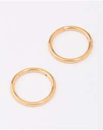 Lovisa - Gold Plated Titanium Fine Sleeper Earrings 10mm