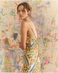 KINGA CSILLA - Limone Triangle Slip Dress