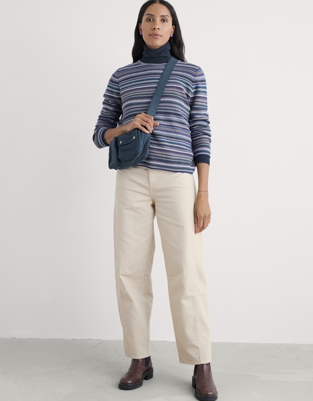 Seasalt - Seasalt Cornwall Purple Makers Cotton Jumper