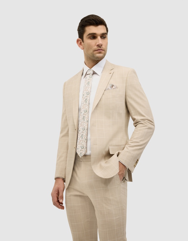 Politix - Windowpane Check Tailored Jacket