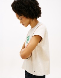 Tommy Hilfiger - Seasonal Script Cap Sleeve Tee