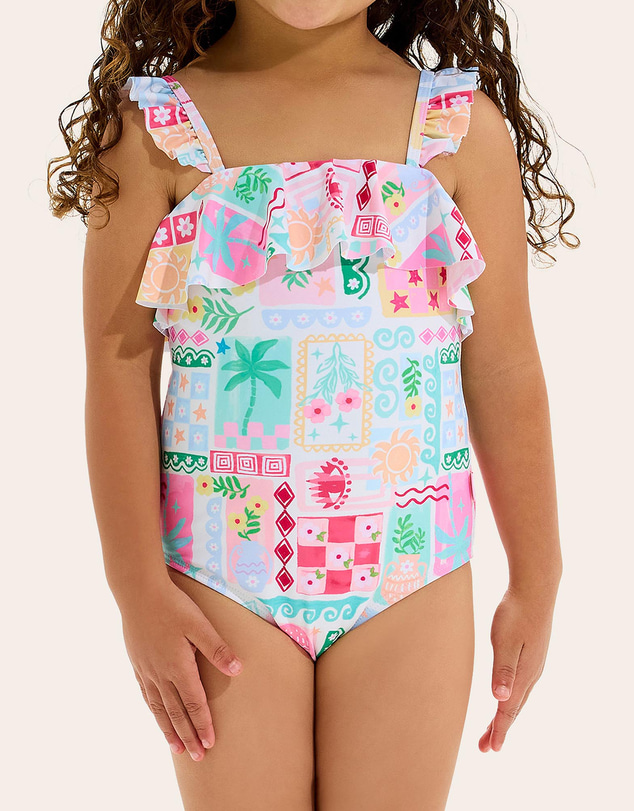Seafolly - Capri Frill One Piece - Kids