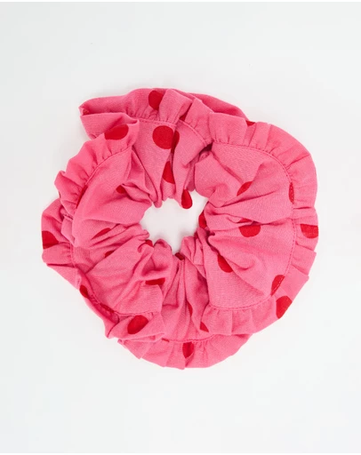 Damson Madder - Frill Edge Scrunchie