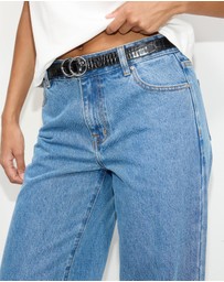 Dazie - Rome Baggy Low Rise Denim Jeans