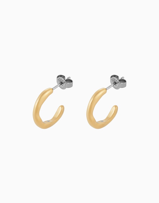 Skagen - Moderne Stak Gold Tone Earring