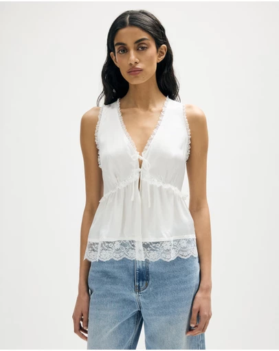 Minima Esenciales - Elina Lace Trim Top