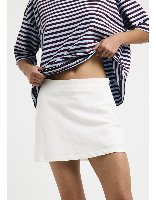 Subtitled - Ella Linen Mini Skirt