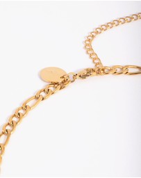 Lovisa - Waterproof Gold Plated Stainless Steel Figaro Necklace